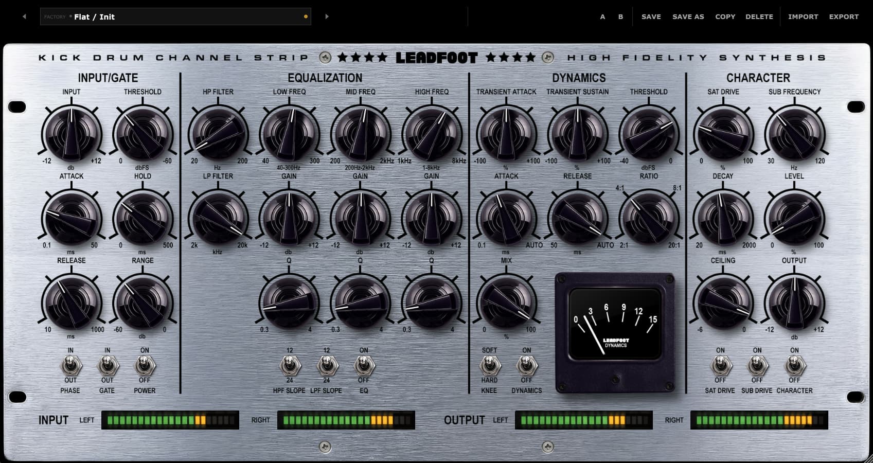 Leadfoot audio plugin interface